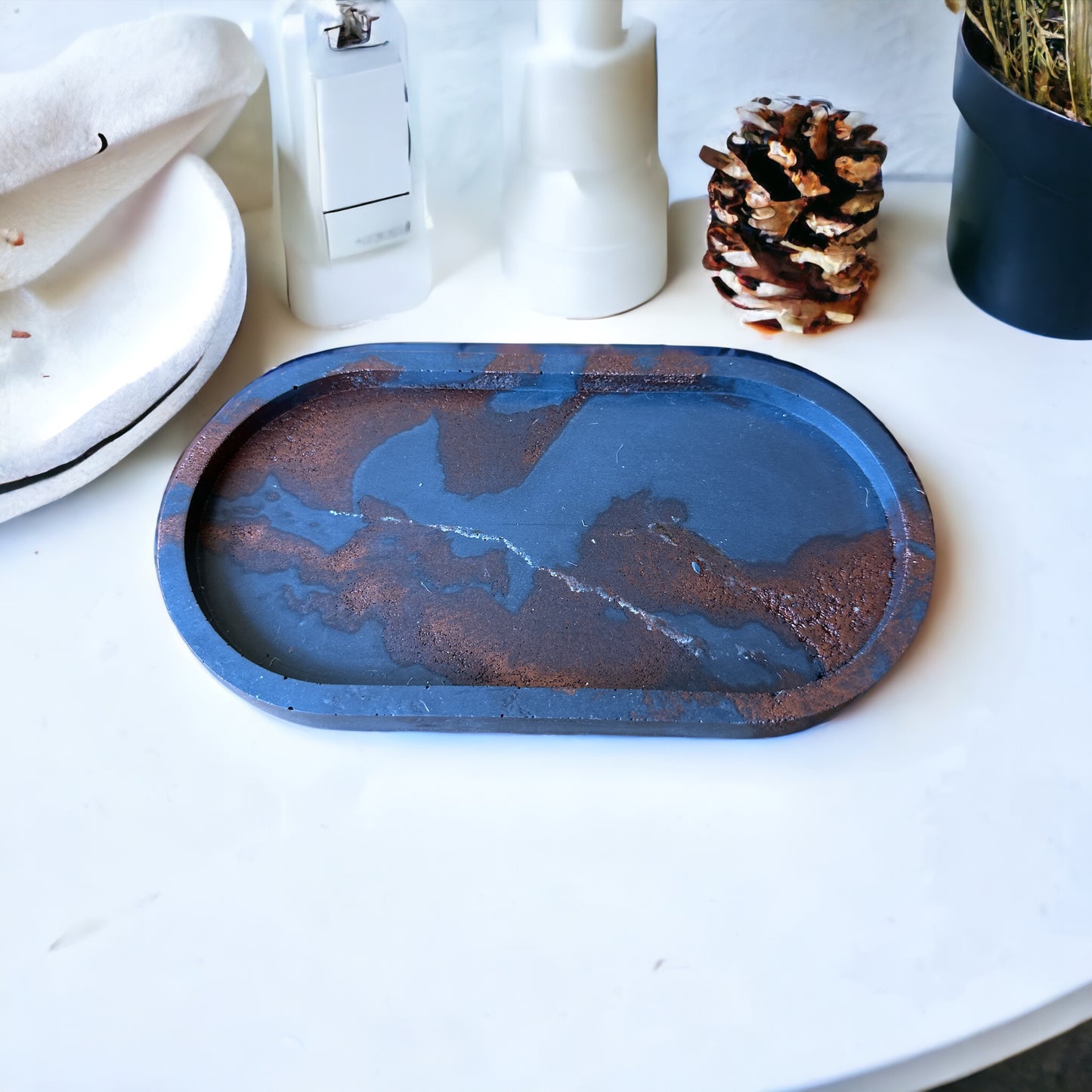 Oval Concrete Tray