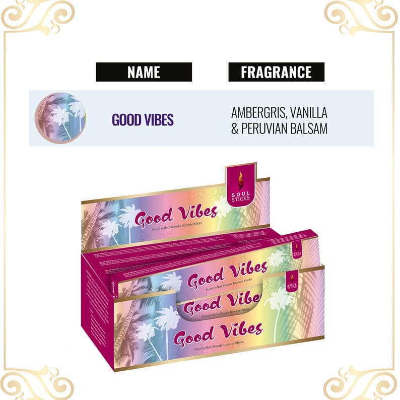 Good Vibes Masala Incense Sticks